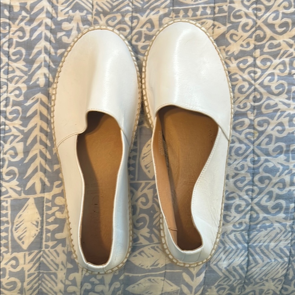 Women's White Slip-On Shoes